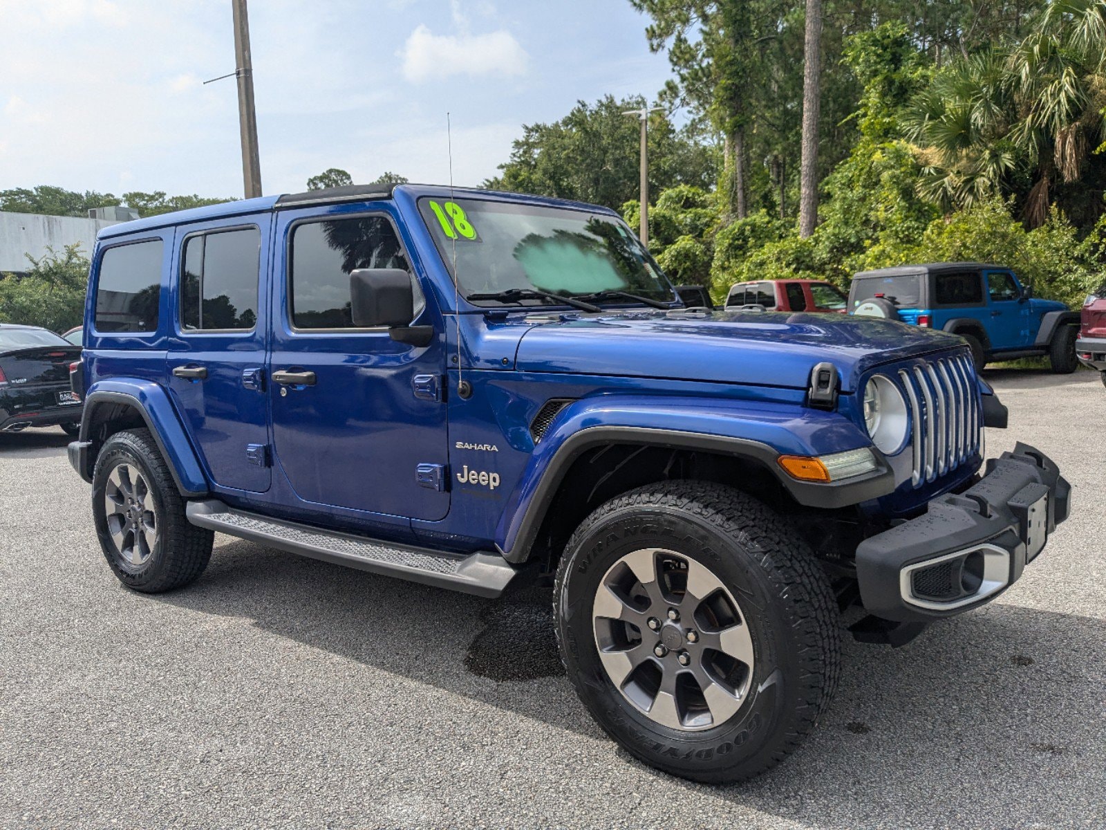 Used 2018 Jeep All-New Wrangler Unlimited Sahara with VIN 1C4HJXEN3JW213360 for sale in Palm Coast, FL