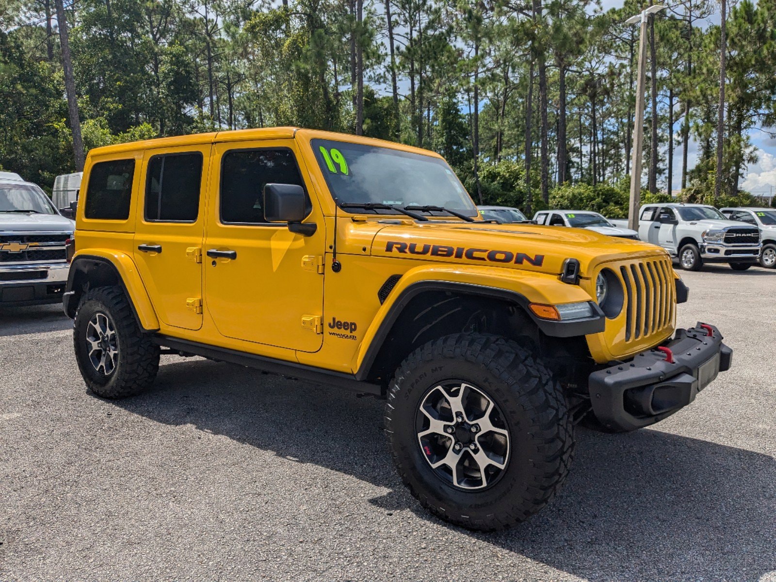 Used 2019 Jeep Wrangler Unlimited Rubicon with VIN 1C4HJXFG9KW612002 for sale in Palm Coast, FL