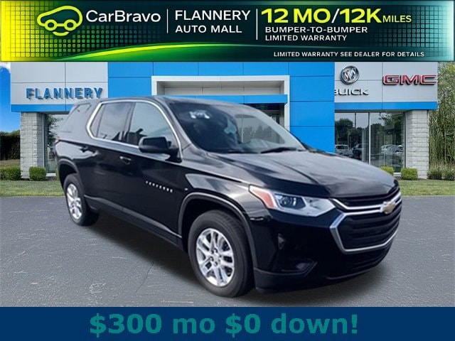 Used 2021 Chevrolet Traverse LS with VIN 1GNERFKW0MJ156837 for sale in Bad Axe, MI