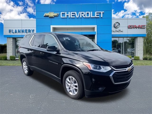 Used 2021 Chevrolet Traverse LS with VIN 1GNERFKW0MJ156837 for sale in Bad Axe, MI