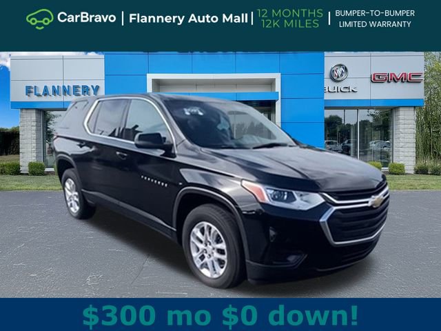 Used 2021 Chevrolet Traverse LS with VIN 1GNERFKW0MJ156837 for sale in Bad Axe, MI