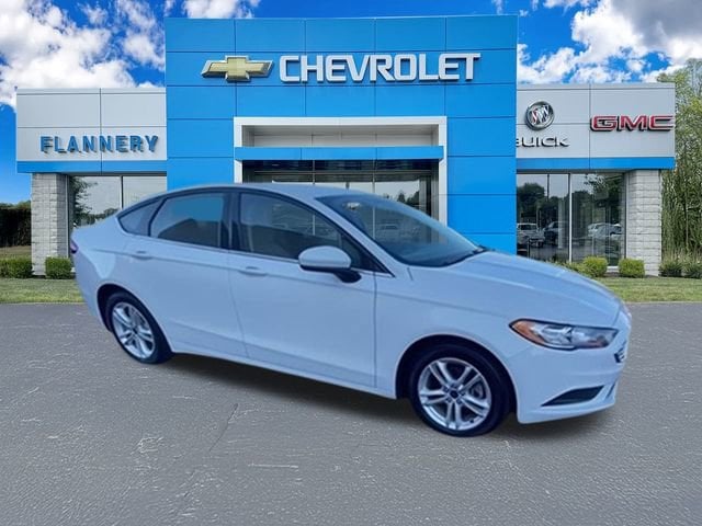Used 2018 Ford Fusion SE with VIN 3FA6P0H77JR198252 for sale in Bad Axe, MI