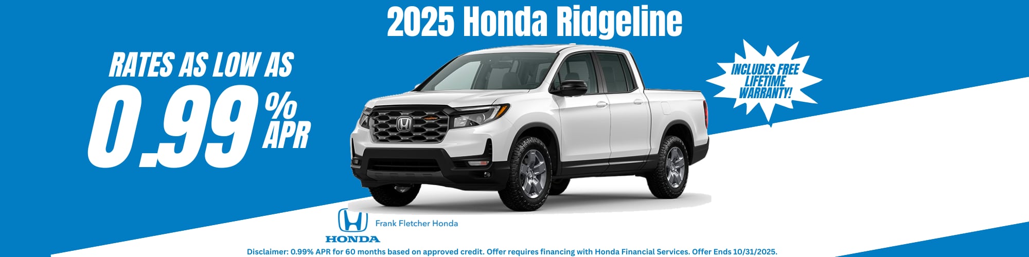 Honda Ridgeline Specials