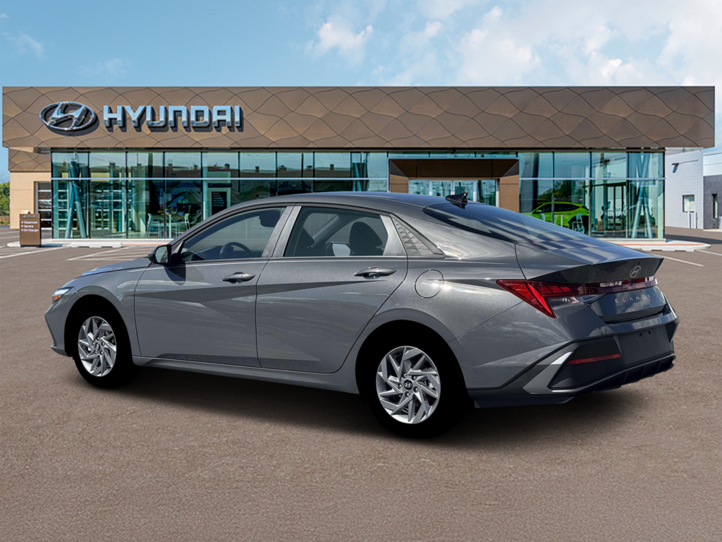 New 2026 Hyundai Elantra Hybrid Blue Sedan