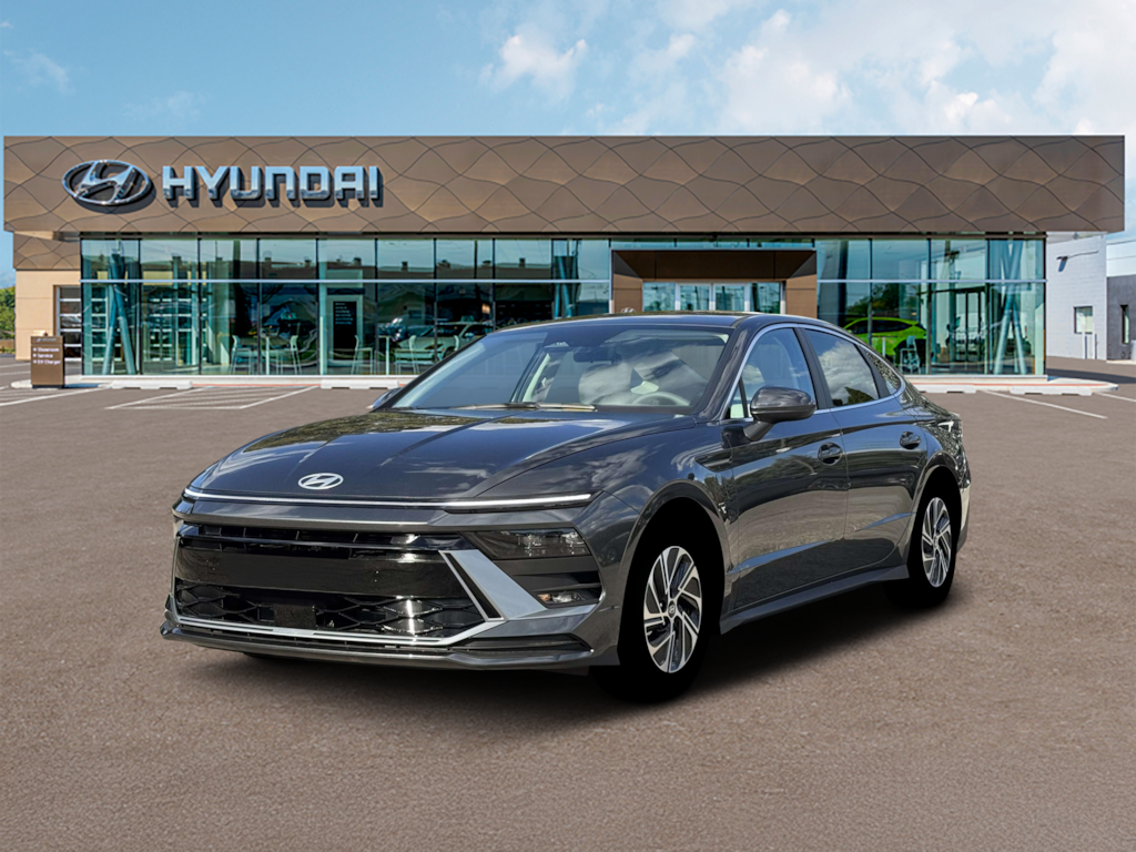 New 2026 Hyundai Sonata Hybrid Blue Sedan