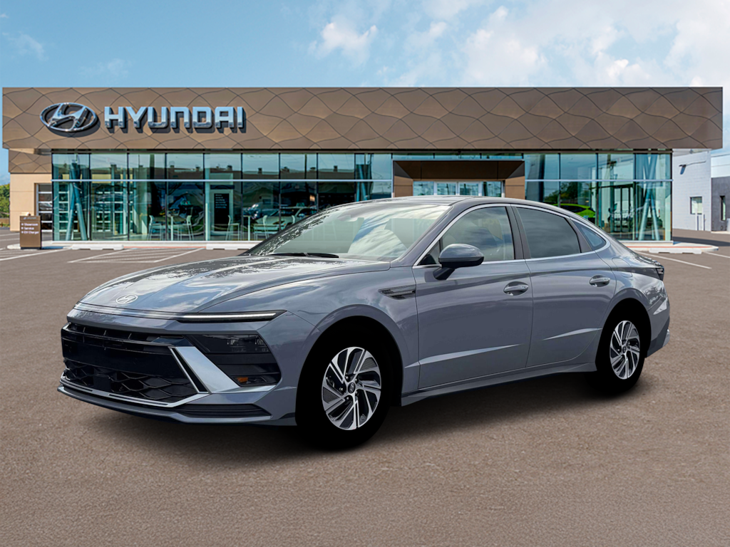 New 2026 Hyundai Sonata Hybrid Blue Sedan
