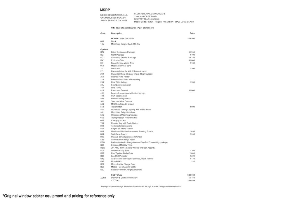 Certified 2024 Mercedes-Benz GLE GLE 450e Plug-In Hybrid 4matic SUV SUV