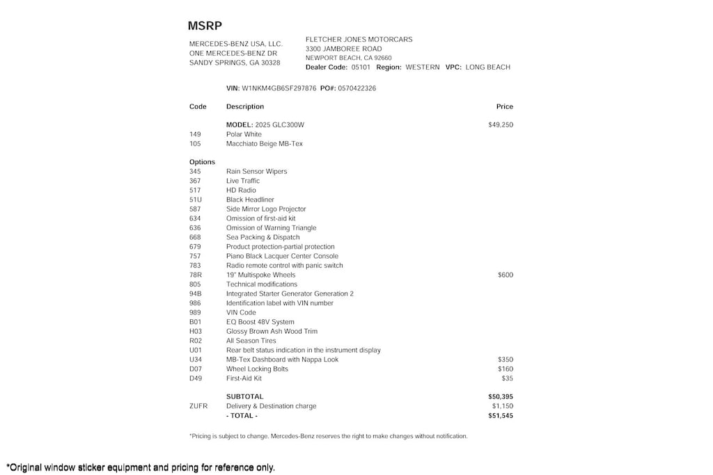 Certified 2025 Mercedes-Benz GLC GLC 300 SUV SUV