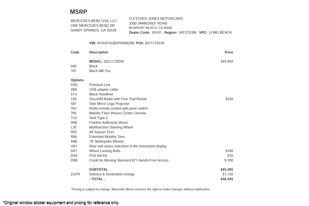 Certified 2023 Mercedes-Benz C-Class C 300 Sedan Sedan