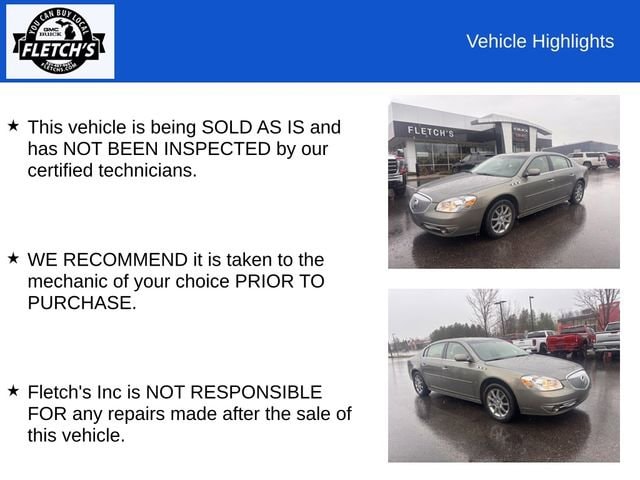 Used 2010 Buick Lucerne CX with VIN 1G4HA5EM5AU120777 for sale in Petoskey, MI