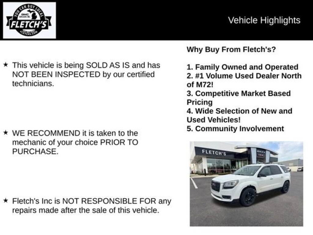 Used 2014 GMC Acadia SLE SUV