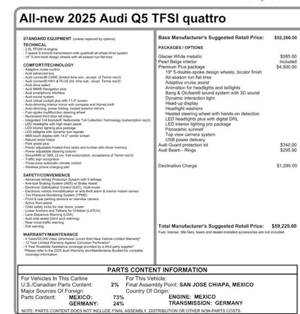 Used 2025 Audi Q5 Premium Plus