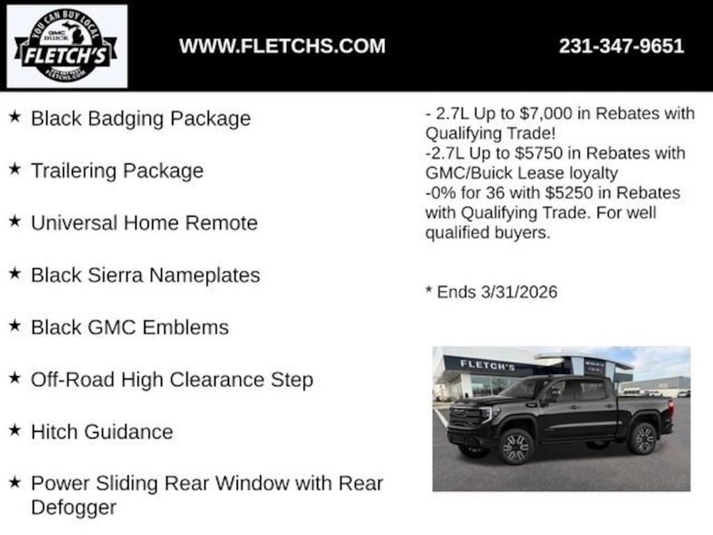New 2026 GMC Sierra 1500 AT4 Truck