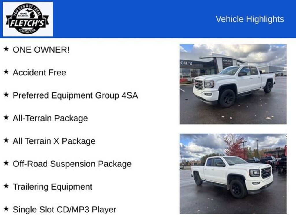 Used 2017 GMC Sierra 1500 SLT Truck