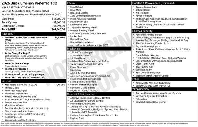 2026 Buick Envision Preferred's photo