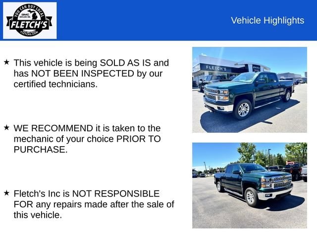 Used 2015 Chevrolet Silverado 1500 LT with VIN 1GCVKREC0FZ376404 for sale in Petoskey, MI