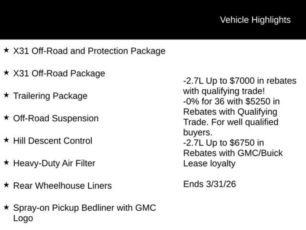 New 2026 GMC Sierra 1500 Elevation Truck