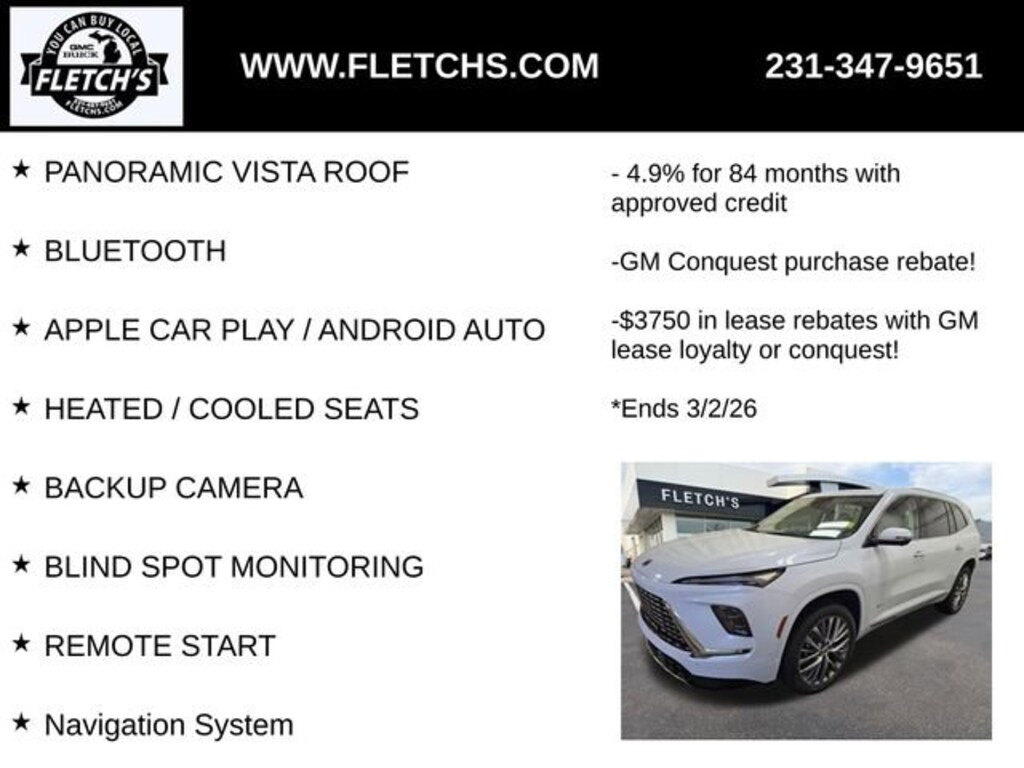 New 2026 Buick Enclave Avenir SUV