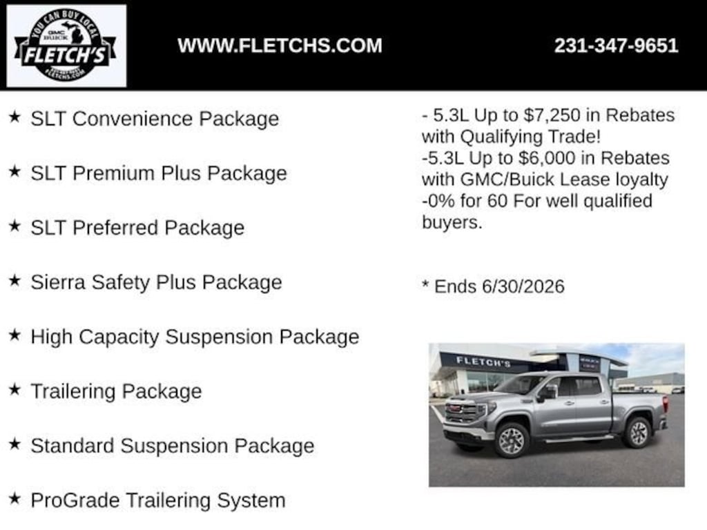 New 2026 GMC Sierra 1500 SLT Truck