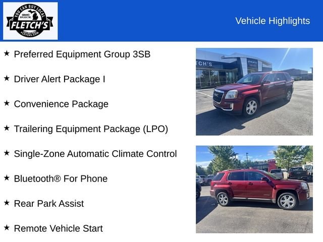 Used 2017 GMC Terrain SLE-2 with VIN 2GKFLTE31H6192767 for sale in Petoskey, MI