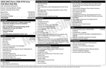 2026 GMC Sierra 1500 AT4X Truck