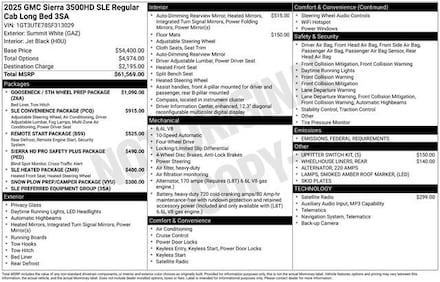 2025 GMC Sierra 3500 HD SLE Truck