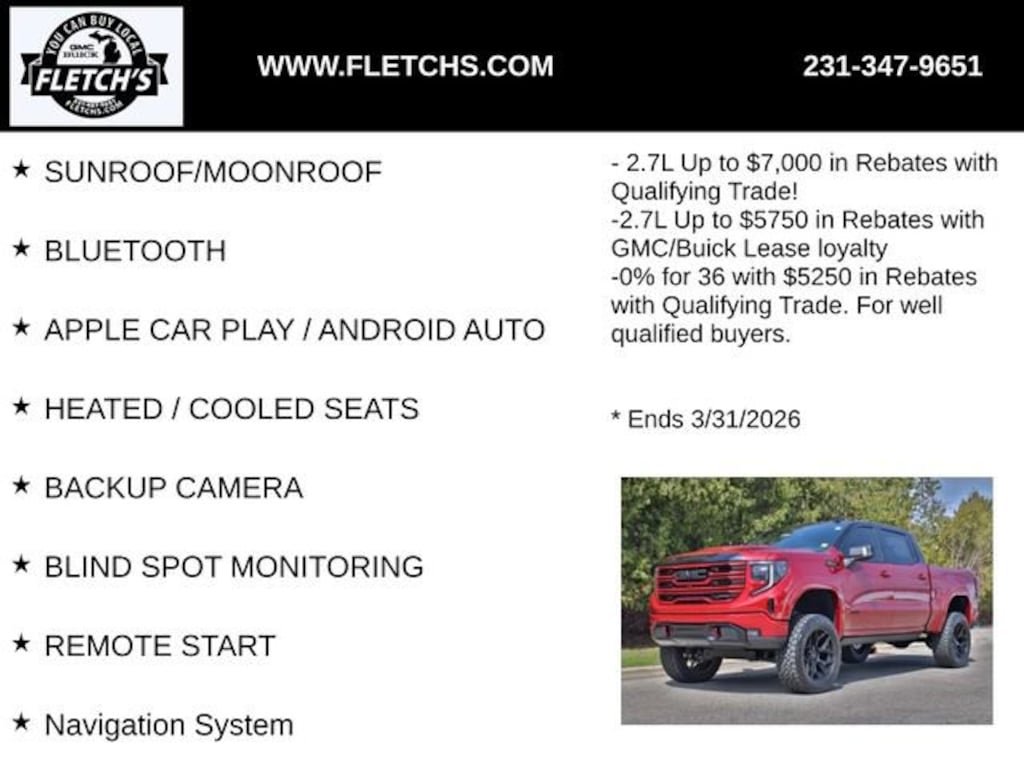 New 2026 GMC Sierra 1500 AT4 Truck