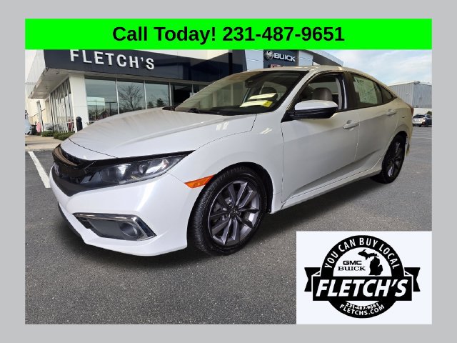 Used 2020 Honda Civic EX-L with VIN 19XFC1F73LE011484 for sale in Petoskey, MI