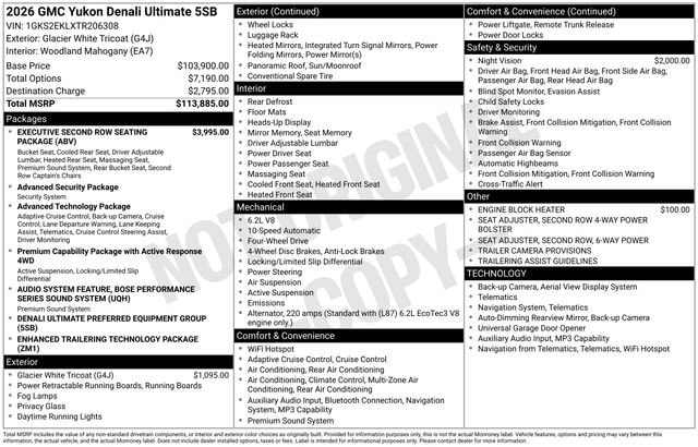 2026 GMC Yukon Denali Ultimate's photo