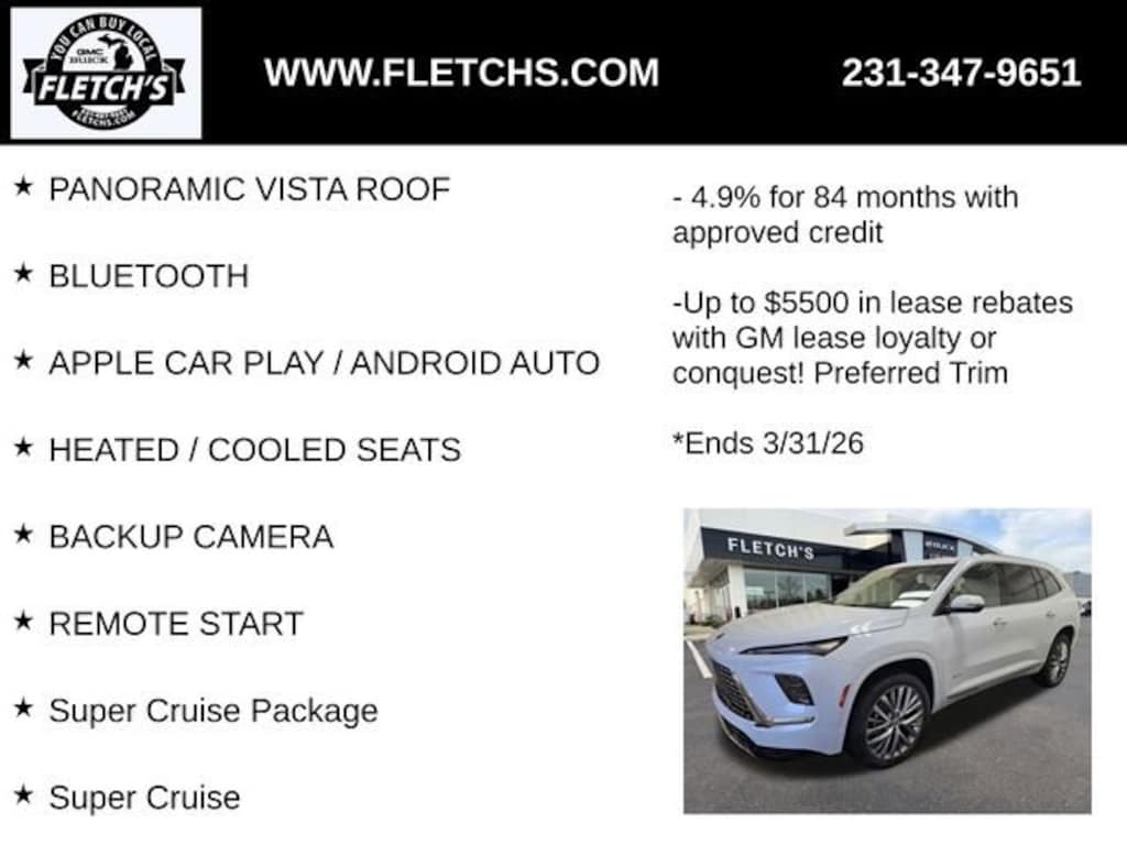 New 2026 Buick Enclave Avenir SUV