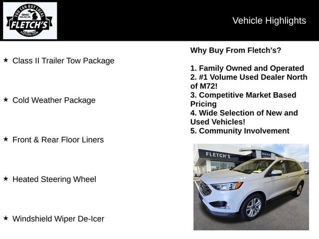 Used 2020 Ford Edge SEL with VIN 2FMPK4J93LBB07801 for sale in Petoskey, MI