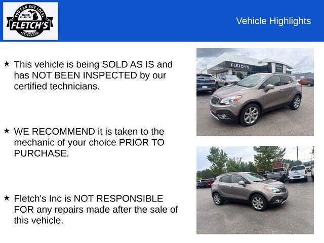 Used 2013 Buick Encore Leather with VIN KL4CJCSB0DB113672 for sale in Petoskey, MI