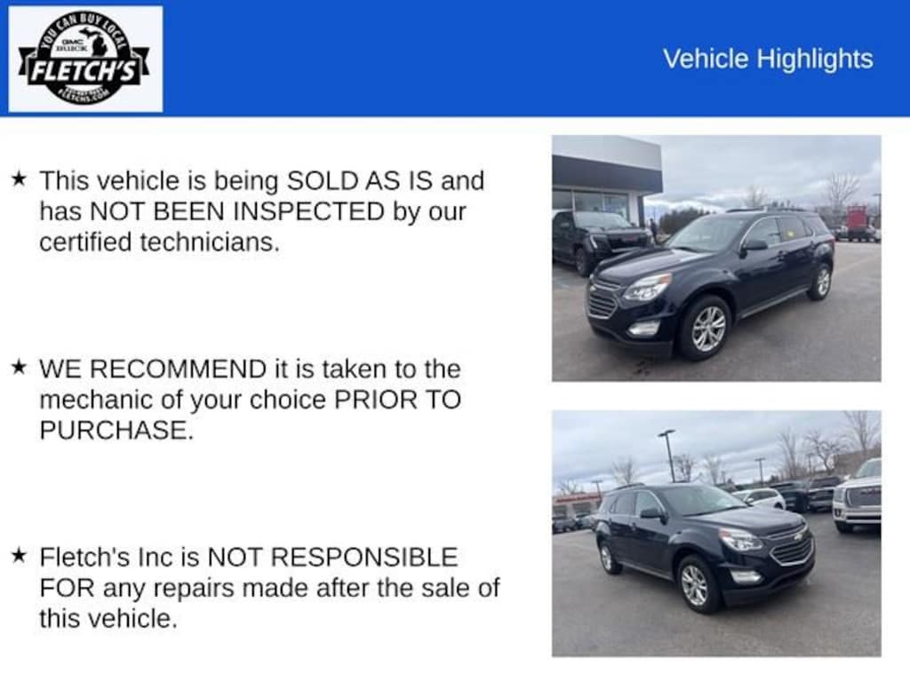 Used 2016 Chevrolet Equinox LT SUV