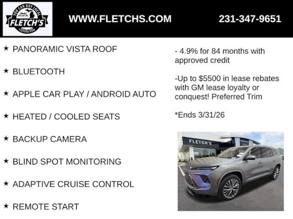 New 2026 Buick Enclave Avenir SUV