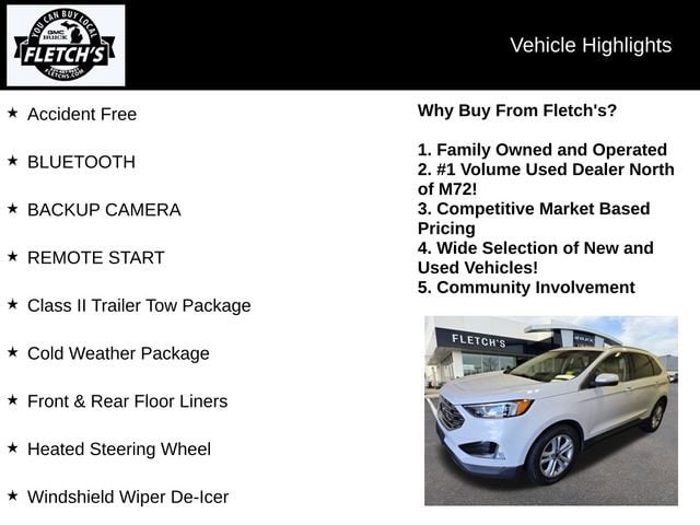 Used 2020 Ford Edge SEL with VIN 2FMPK4J93LBB07801 for sale in Petoskey, MI