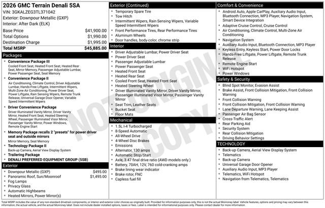 2026 GMC Terrain SUV 