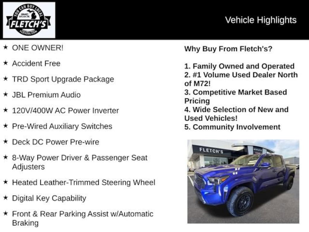 Used 2024 Toyota Tacoma TRD Sport Truck