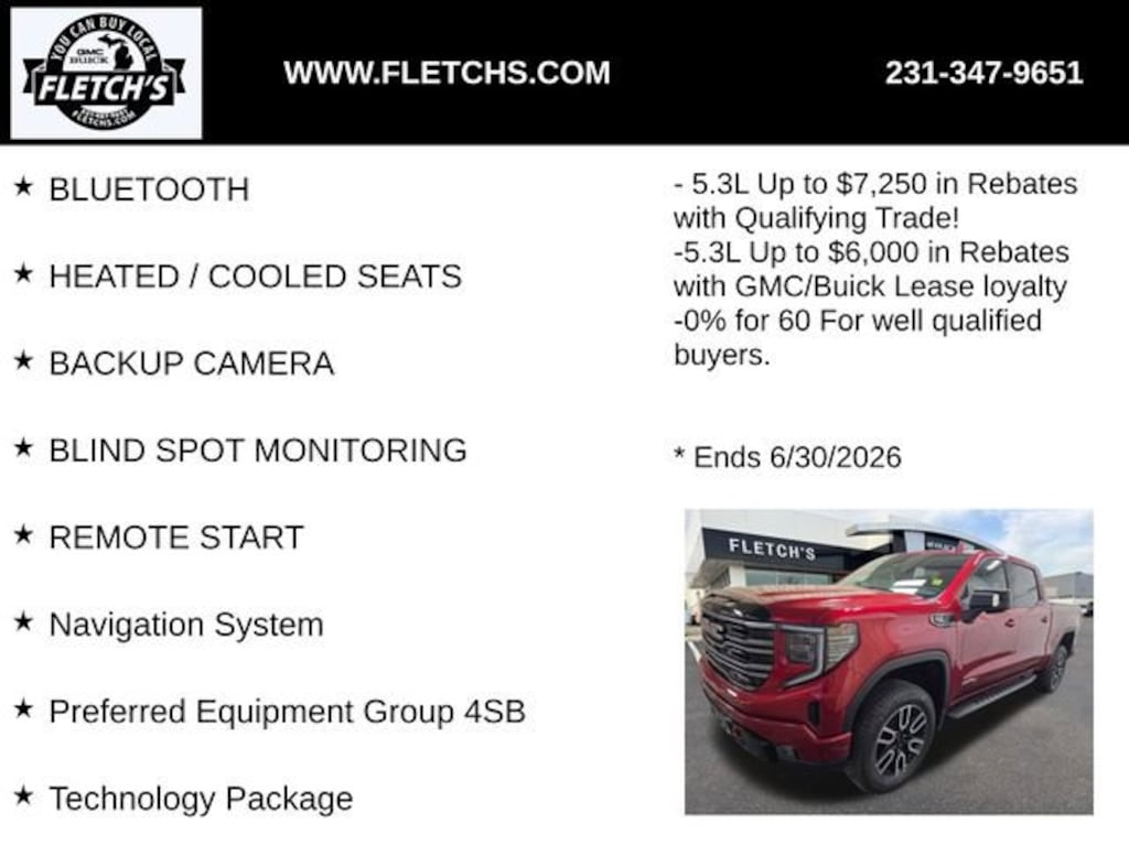 New 2026 GMC Sierra 1500 AT4 Truck