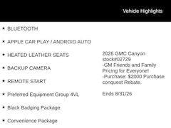 2026 GMC Canyon Elevation Truck