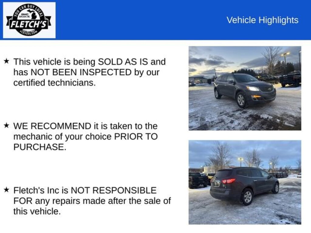 Used 2014 Chevrolet Traverse LT SUV