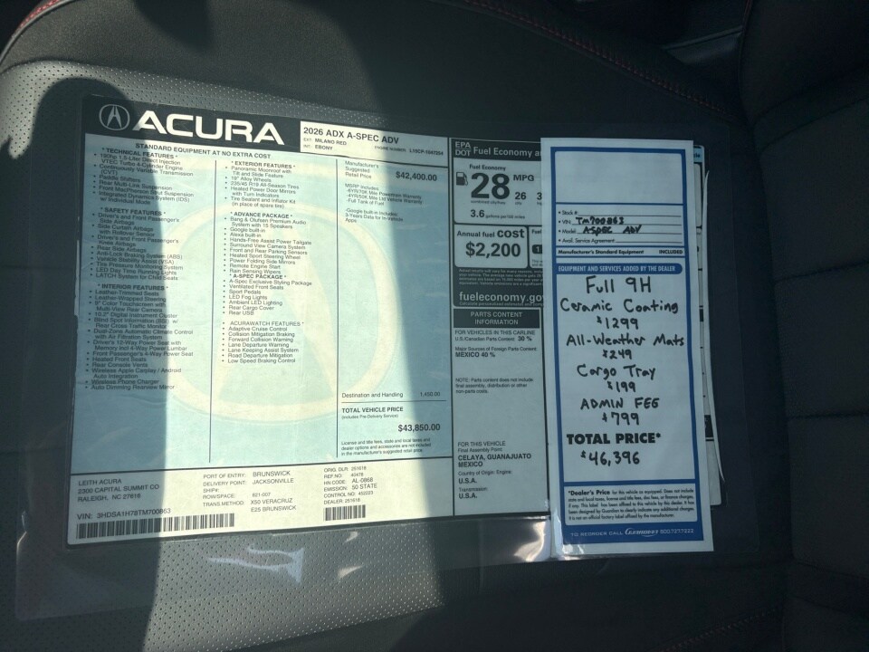 2026 Acura ADX A-spec w/Advance Package - Photo 33