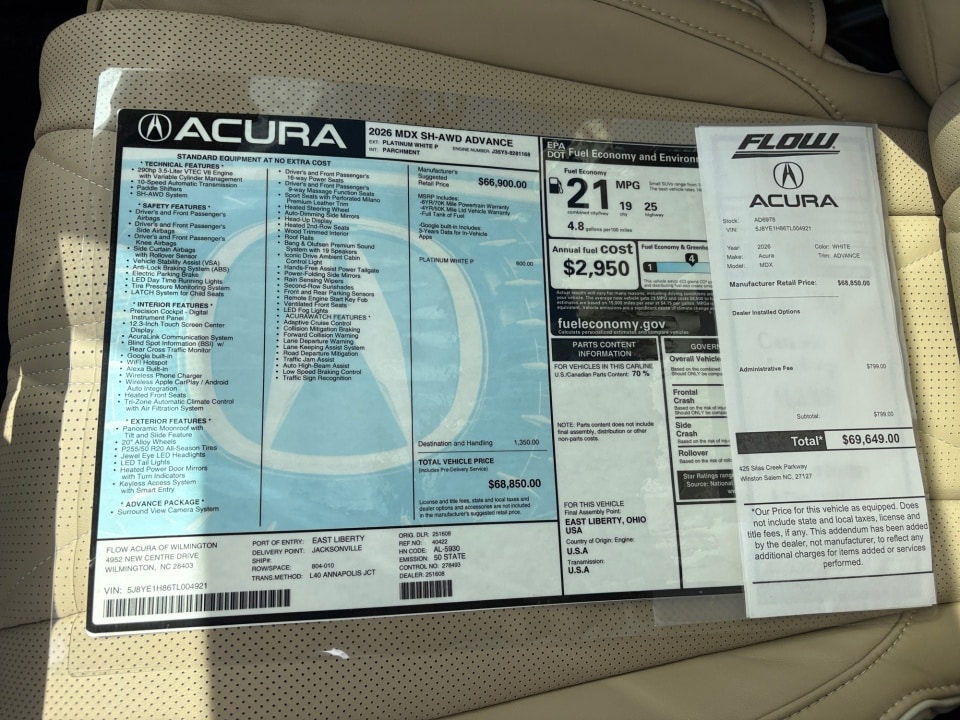 2026 Acura MDX Advance Package - Photo 33