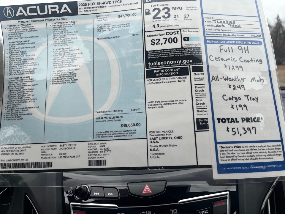 2026 Acura RDX Technology Package - Photo 33