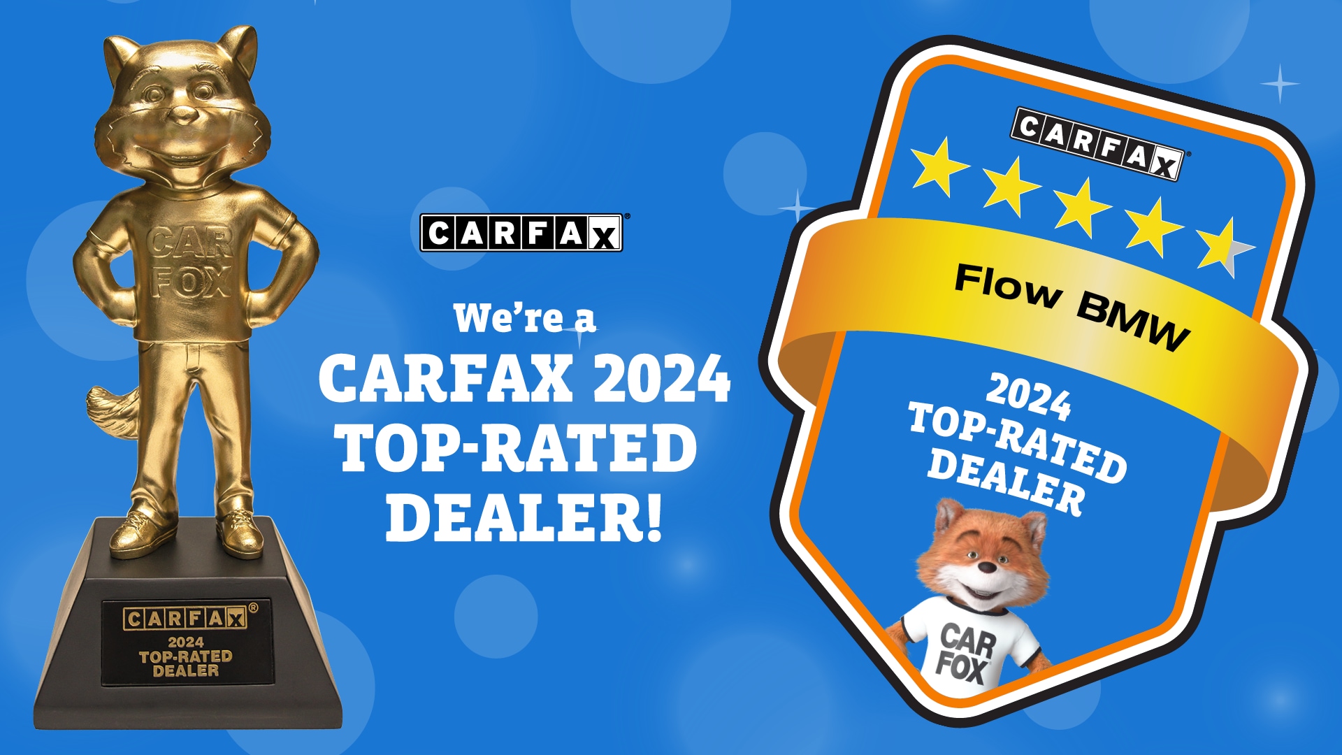 Carfax top rated dealer award given to Flow BMW