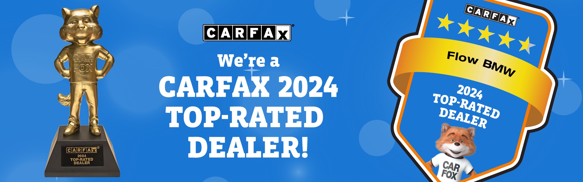 Carfax top rated dealer award given to Flow BMW