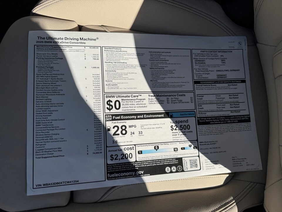 2026 BMW 4 Series 430i - Photo 33