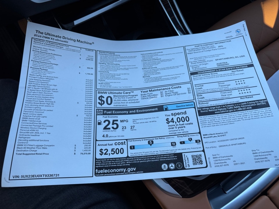 2026 BMW X5 40i - Photo 33