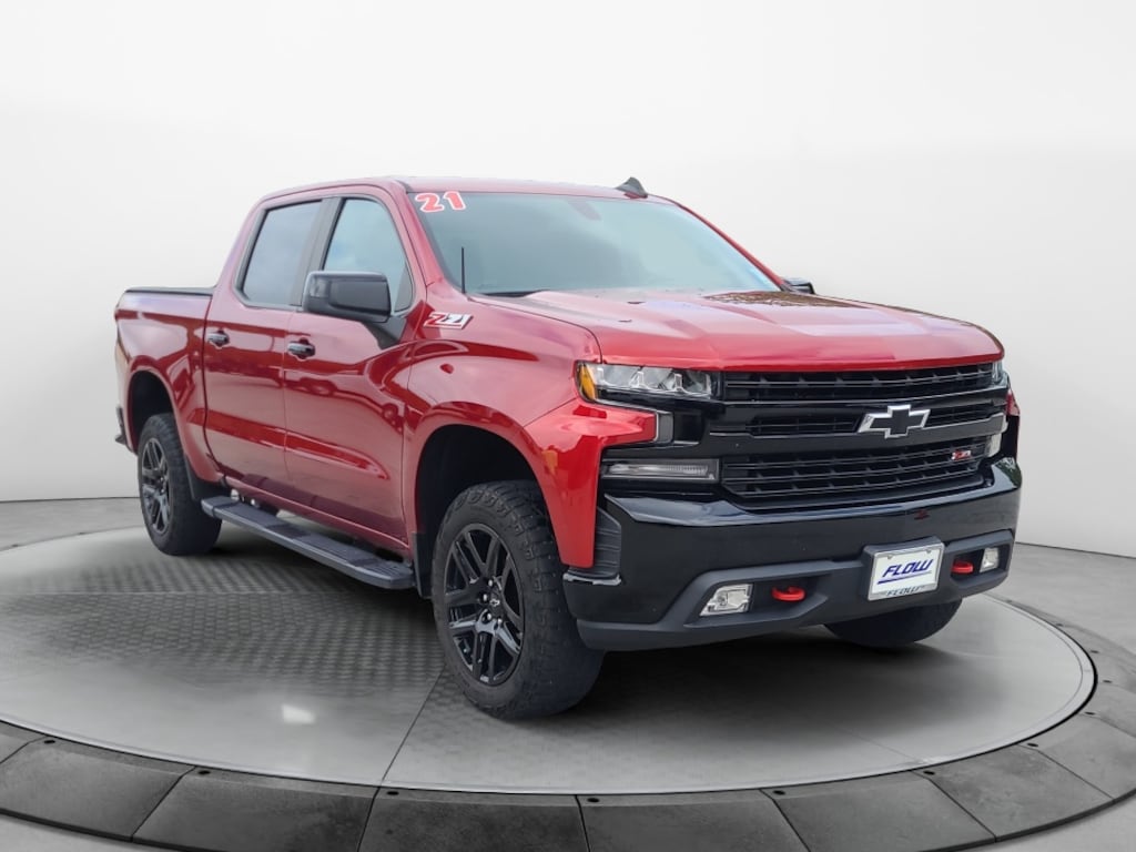 Used 2021 Chevrolet Silverado 1500 4WD Crew Cab Short Bed LT Trail Boss Truck
