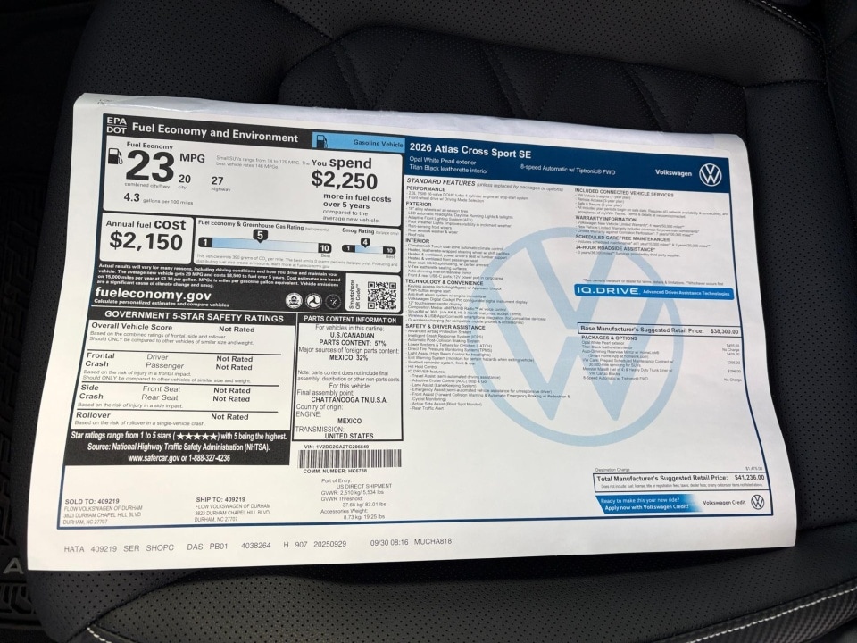 2026 Volkswagen Atlas Cross Sport SE - Photo 33