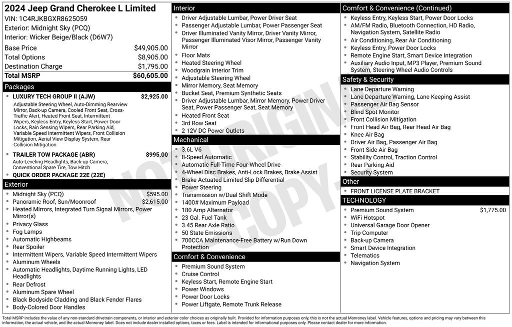 Used 2024 Jeep Grand Cherokee L Limited SUV